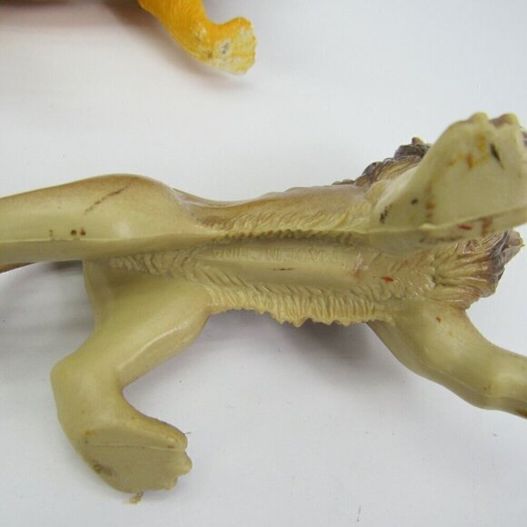 Jungle Safari Animals PVC Plastic Figures Gorilla Lion Hippo Elephant Vintage - Picture 5 of 9